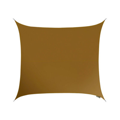 Kookaburra 3.6M Square Water Resistant Mocha Brown Garden Patio Sun Shade Sail Canopy 96.5% Uv Block With Free Rope from B&Q