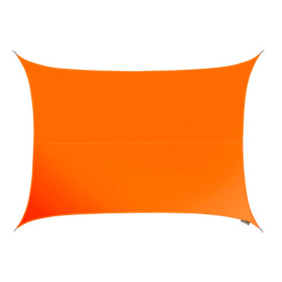 Kookaburra 3M X 2M Rectangle Water Resistant Orange Garden Patio Sun Shade Sail Canopy 96.5% Uv Block With Free Rope from B&Q