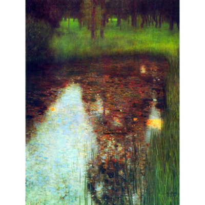 Artery8 Unframed Wall Art Gustav Klimt The Marsh Old Master Painting12X16 Inch from B&Q