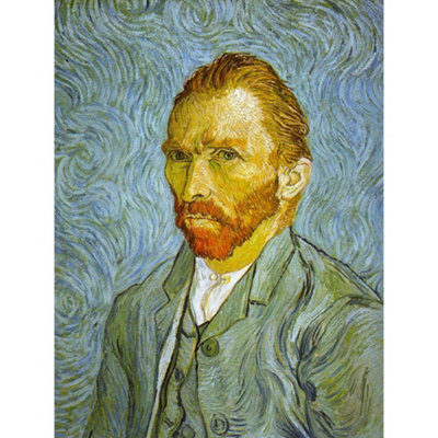 Artery8 Unframed Wall Art Vincent Van Gogh Self Portrait Old Master Painting12X16 Inch from B&Q
