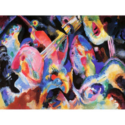 Artery8 Unframed Wall Art Wassily Kandinsky Russian Abstract Old Master Painting12X16 Inch from B&Q
