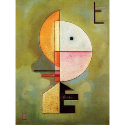 Artery8 Unframed Wall Art Wassily Kandinsky Upward Old Master Painting12X16 Inch from B&Q