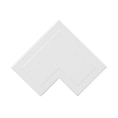 Falcon 25mm X 16mm Flat Angle White Finished from B&Q