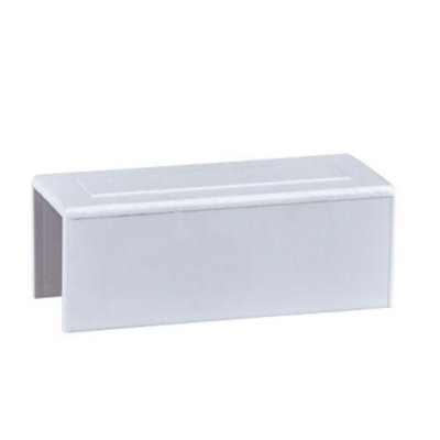 Falcon 16mm X 16mm Straight Coupler (Snap On Type)WhitePlastic from B&Q