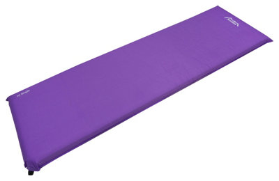 Andes 10Cm Single Self Inflating Camping Mat Mattress Camp BedLilac from B&Q