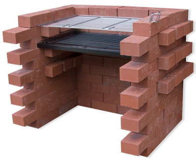 Woodside Brick Charcoal Bbq Grill from B&Q