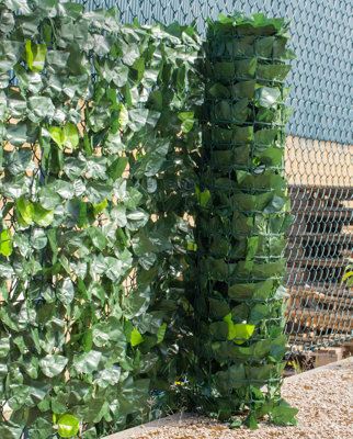 Woodside 1.5M X 3M Artificial Faux Ivy Garden Fence/wall Privacy Screening Hedge from B&Q