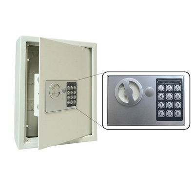 B&Q -  Wall Mounted 48 Key Electric Combination Lock Cabinet Safe