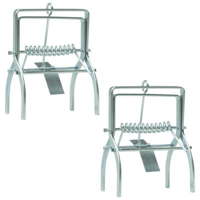 B&Q - 2 Pack Of  Heavy Duty Mole Claw Scissor Talpex Traps Fast Humane Kill