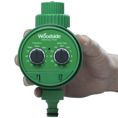 Woodside Automatic Electronic Water Timer For Garden Watering Irrigation System from B&Q