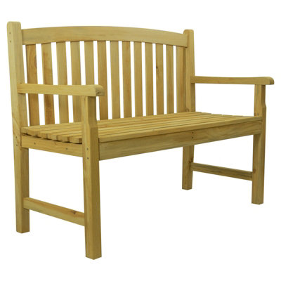 B&Q -  Outdoor Wooden 2 Seater Bench Garden Patio Furniture