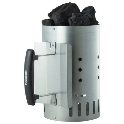 Woodside Outdoor Charcoal Chimney Starter Bbq Grill Quick Start Lighter Burner from B&Q