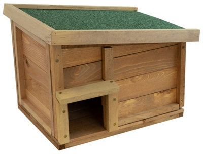 Woodside Hedgehog House & Hibernation ShelterPredator Proof Outdoor Habitat from B&Q