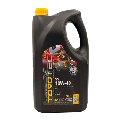 Aztec Oils 10W40 Semi Synthetic Engine Oil Aztec Ss Acea A3/b4 Api Sn/cf Vw 502/505 5L from B&Q