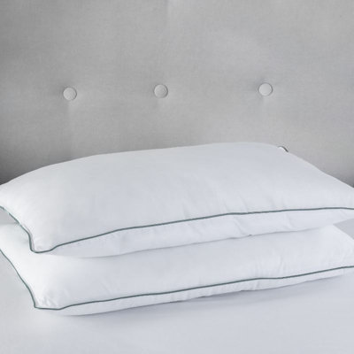 Luxury Duck Feather And Down Pillow Pair 100% Cotton Cover from B&Q