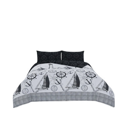 Pirate Duvet Cover Set Adventure Themed Bedding With Pillowcases Black from B&Q