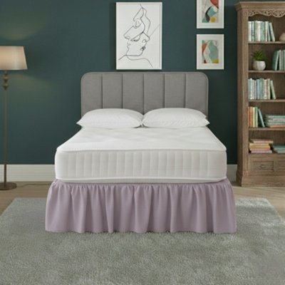 Base Valance Polycotton Sheet For Divan Beds Easy Care Bed Base Cover Lilac from B&Q