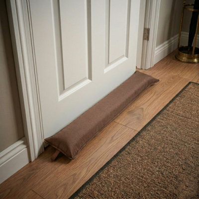 Premium Filled Draught Excluder For Doors And Windows Save Energy Beige One Size from B&Q