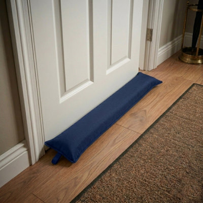 Premium Filled Draught Excluder For Doors And Windows Save Energy Blue One Size from B&Q