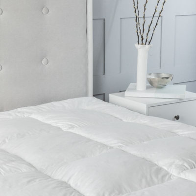 Duck Feather And Down Luxury Mattress Enhancer Bed Topper from B&Q