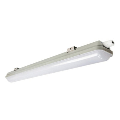 Long Life Lamps Company 20W 4 Feet Led Ceiling Batten Light Triproof Fitting Ip66 6500K from B&Q