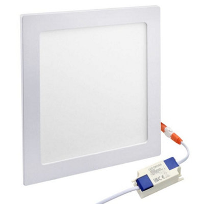 Long Life Lamps Company 18W Recessed Ceiling Led Square Panel 6500K Cool White from B&Q