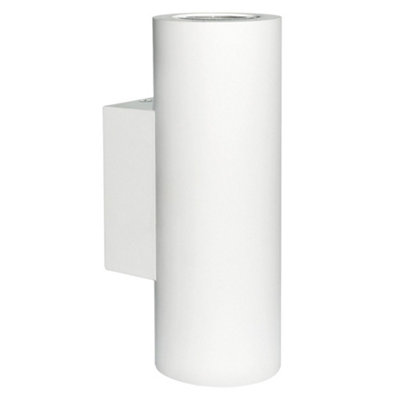 Long Life Lamps Company Modern White Ceramic Up & Down Contemporary Indoor Wall Light Lamp M0044 from B&Q