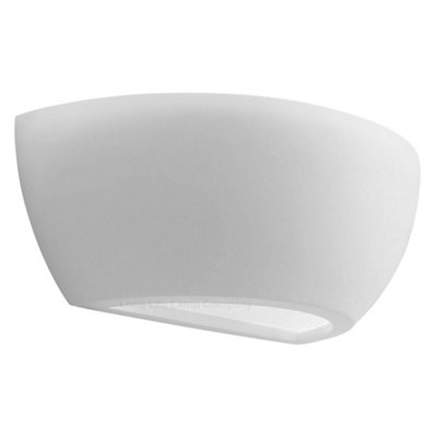 Long Life Lamps Company Modern Unique Style White Ceramic Indoor Contemporary Wall Light Lamp M0043 from B&Q