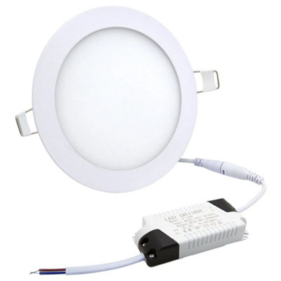 Long Life Lamps Company 12W Led Round Ceiling Panel 6500K Cool White from B&Q