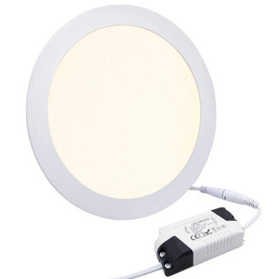 Long Life Lamps Company 18W Led Round Ceiling Panel 3500K Warm White from B&Q