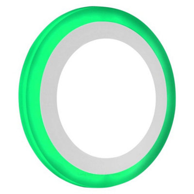 Long Life Lamps Company 12W Recessed Ceiling Led Round Ring Panel Green from B&Q
