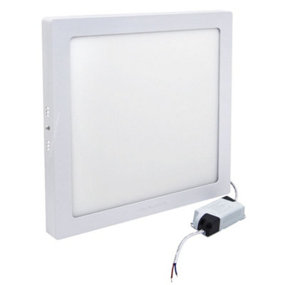 Long Life Lamps Company 24W Surface Mount Led Square Panel 6500K Cool White from B&Q