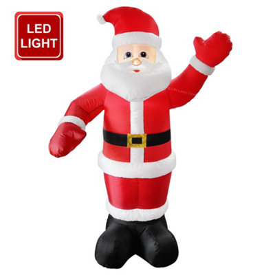 Long Life Lamps Company Outdoor Santa Claus Self Inflating With Plug 6Ft Father Christmas Led Illuminated from B&Q