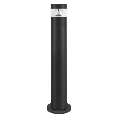 Long Life Lamps Company 3W Modern Outdoor Led Cool White Bollard Light Stainless Steel Black Finish Zlc304Cw from B&Q