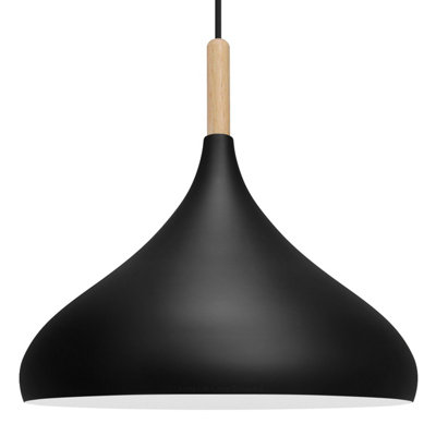 Long Life Lamps Company Classic Vintage Ceiling Pendant Light Shade Black Metal Dome Orient Style M0137 from B&Q