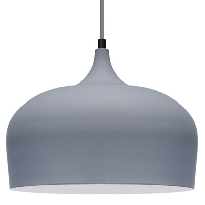 B&Q -  Modern Grey Pendant Light M0144