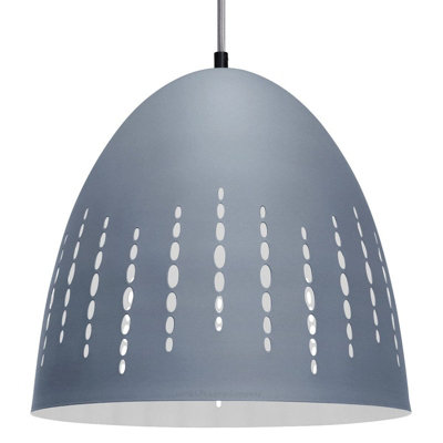 Long Life Lamps Company Modern Ceiling Grey Pendant Light M0174 from B&Q