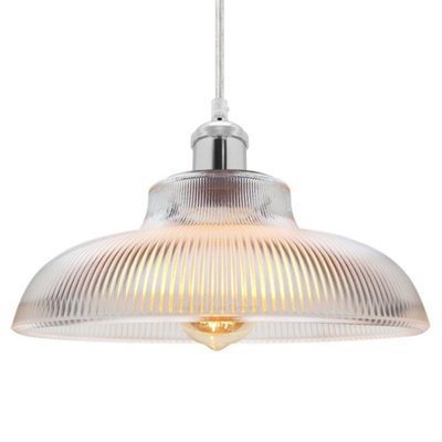 Long Life Lamps Company Vintage Glass Ceiling Pendant Light M0180 from B&Q