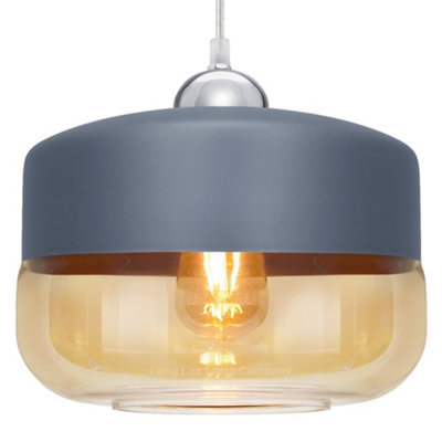 Long Life Lamps Company Modern Ceiling Glass Pendant Light M0195 from B&Q