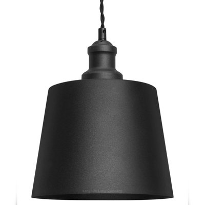 Long Life Lamps Company Modern Black Ceiling Pendant Light M0204 from B&Q