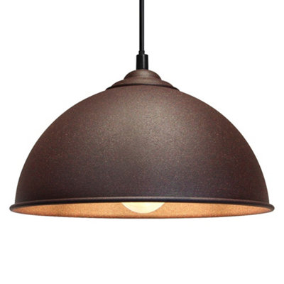 Long Life Lamps Company Vintage Industrial Ceiling Barn Pendant Light Rustic Lamp Shade H3055 from B&Q