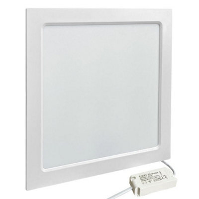 Long Life Lamps Company 18W Led Panel Light Square Recessed Back Lit 6500K 18Wscw03 from B&Q