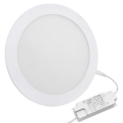 Long Life Lamps Company 18W Recessed Led Round Panel Light 6500K Continuous Running Hours Philips Driver Ph18Wcwr from B&Q