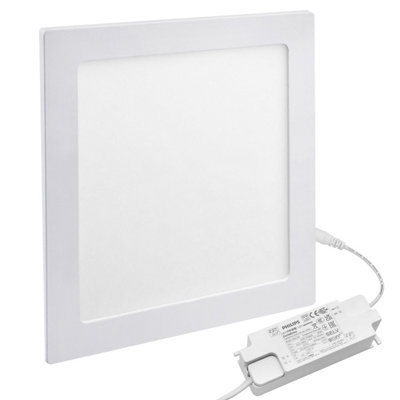 Long Life Lamps Company 18W Recessed Led Square Panel Light 6500K Continuous Running Hours Philips Driver Ph18Wcws from B&Q