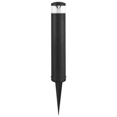 Long Life Lamps Company Outdoor Garden Led Bollard Ground Spike Light Black Ip54 Warm White Zlca01