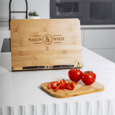 Bamboo Recipe Reading Holder Book Stand from B&Q