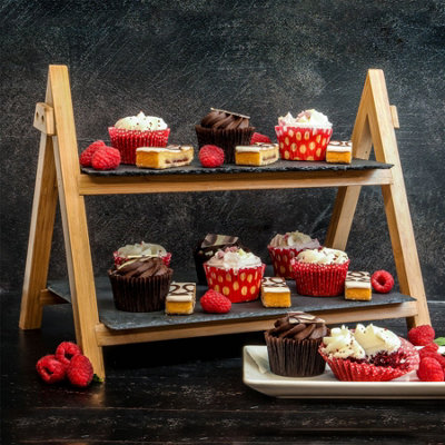 2 Tier Slate Cake Stand Maison & White from B&Q