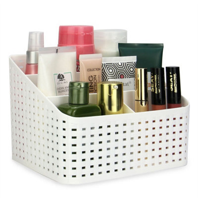 White Cosmetic Storage Box By Pukkr from B&Q