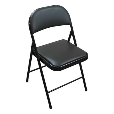Tekbox Folding Faux Leather Chair from B&Q