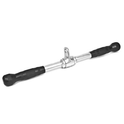 Revolving Straight Bar Cable Attachment Rubber Grip Row Exercise Rowing Machines - Image 3